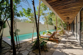 Casai Bohemian retreat in La Veleta, Tulum - Pool, Gym, Terraces
